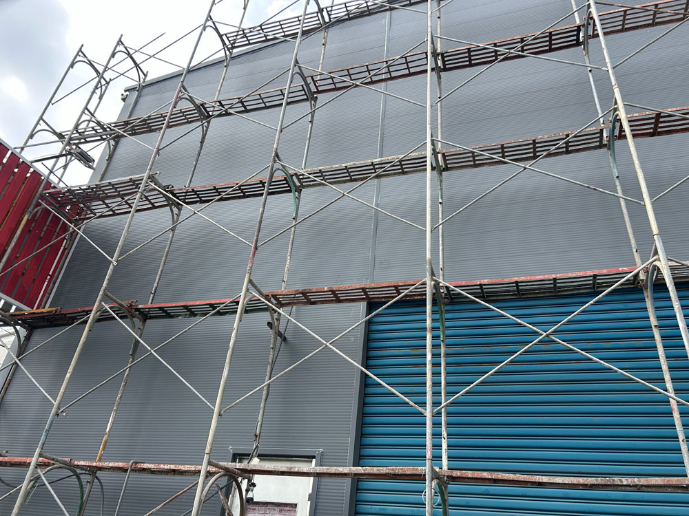 高雄外牆金屬壁板施工